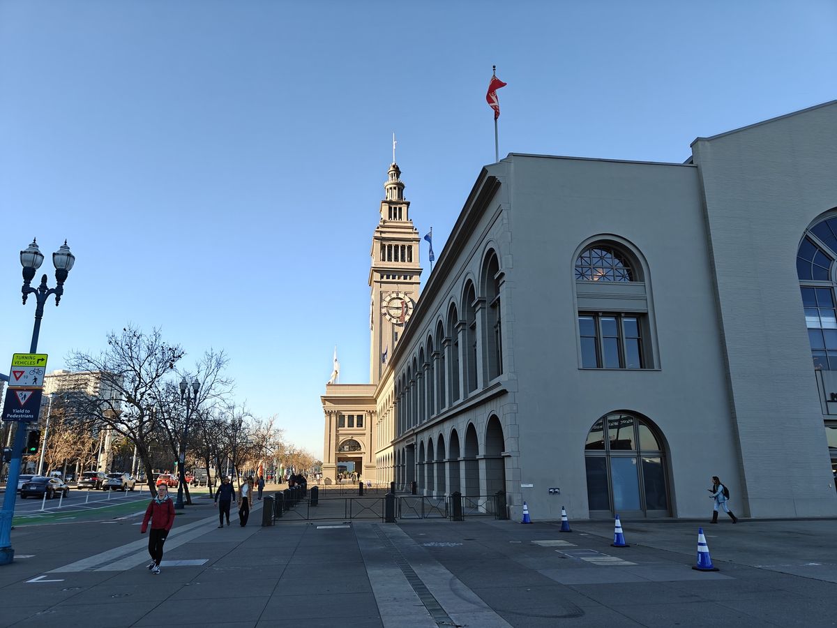 side of Ferry Building shot with OnePlus 13r