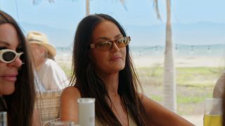 Lisa Barlow looking angry during the Lisa Lunch