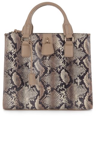 M&S Collection Faux Snakeskin Design Padlock Tote Bag, £39.50