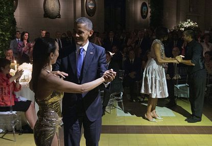 President Obama dances the tango in Argentina.