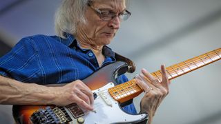 Sonny Landreth performs during the 2025 New Orleans Jazz & Heritage Festival at Fair Grounds Race Course on May 04, 2025 in New Orleans, Louisiana.