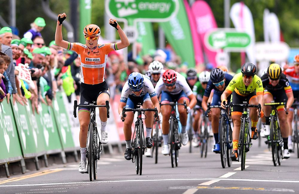 Amalie Dideriksen (Boels Dolmans) wins stage 4 of the OVO Energy Women's Tour