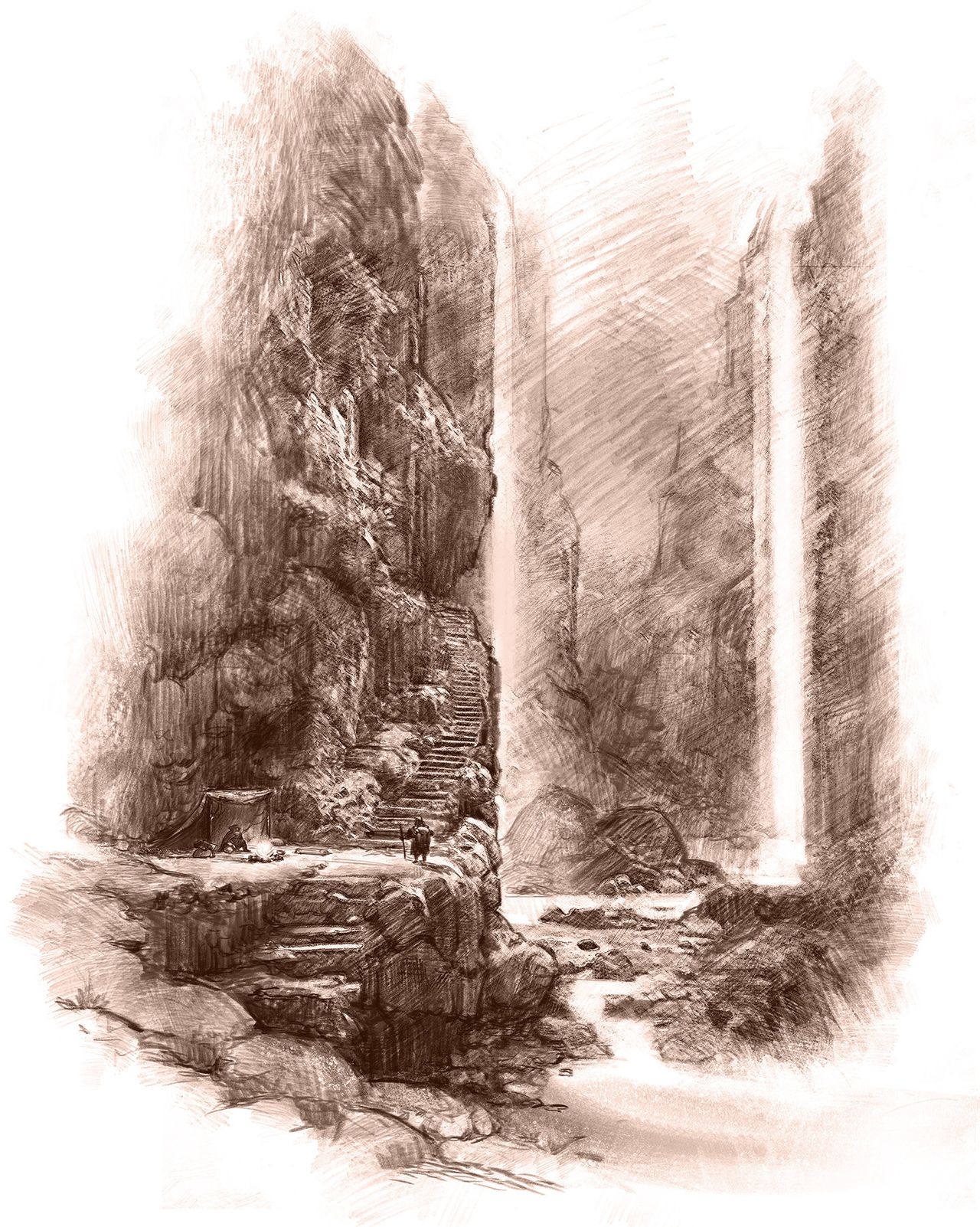 Interior artwork from Moria - Through the Doors of Durin