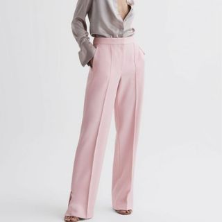 Pink tailored pants