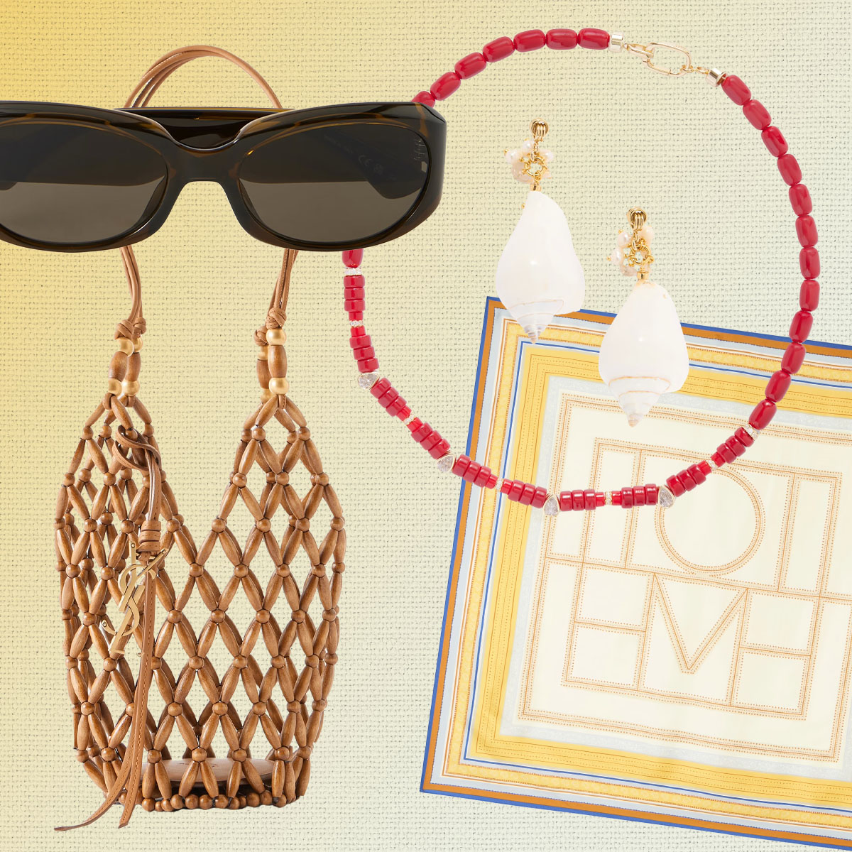 Collage of Summer Accessories