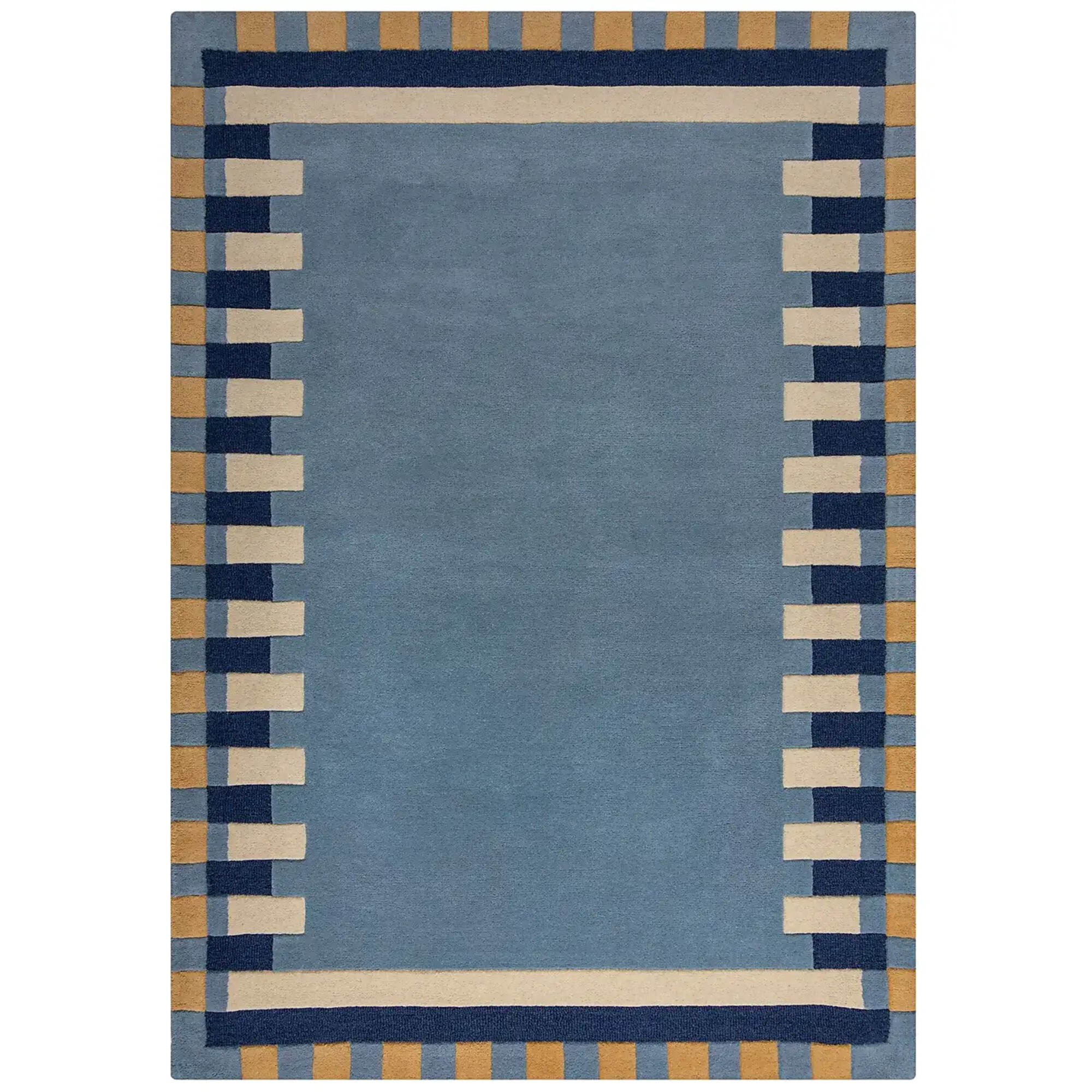 Dunelm Kai Wool Border Rug