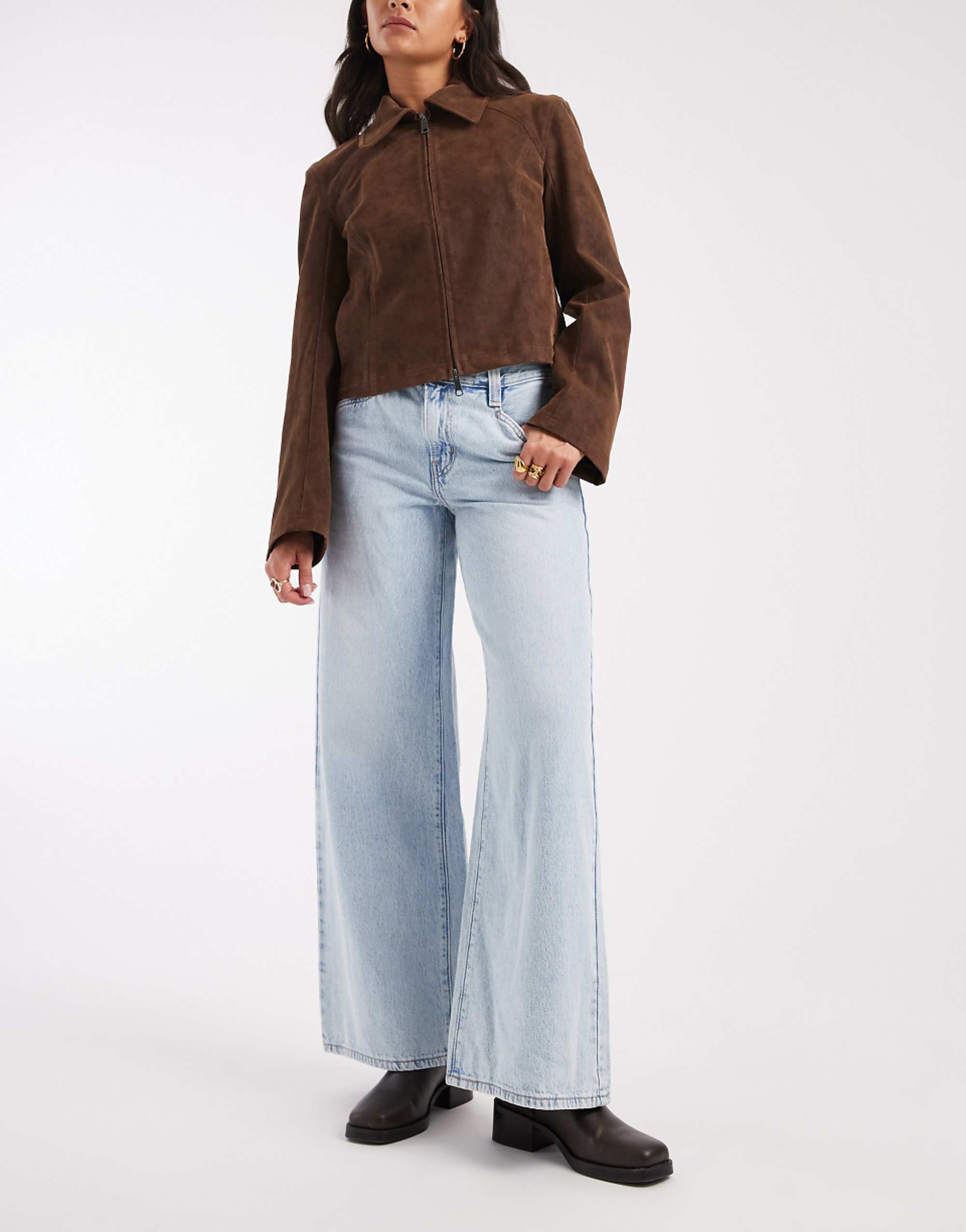 Levis 94 Baggy Wide Leg Jeans in Light Blue