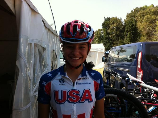 Junior racer Kaylee Blevins