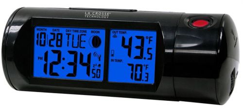 La Crosse Technology Projection Alarm Clock With Backlight With In/Out Temp 