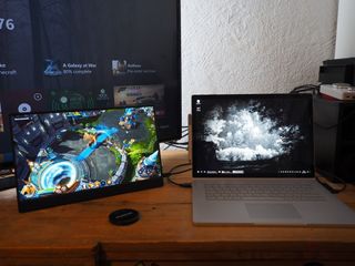 USB-C too for external monitors.