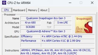 CPU-Z for Arm64