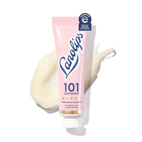 Lanolin 101 Multipurpose Ointment - Lanolin Lip Balm &amp;amp; Healing Ointment for Skin Barrier Repair - Moisturizer for Dry Lips, Cuticles &amp;amp; Elbows - No Petroleum Formula - Original Superbalm (0.52 Oz)