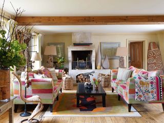 Kit Kemp's colourful living space from Design Secrets (Hardie Grant, £30) Photography ©Simon Brown