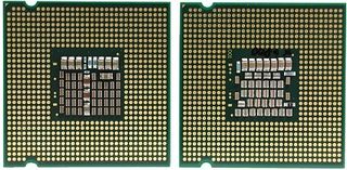 Back of the two processors, Core 2 Extreme is on the left.