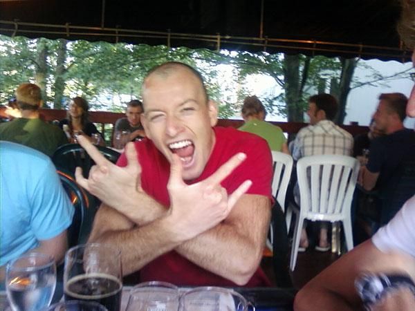 Kris 'Kron' Sneddon gets pumped with an 'AC/DC woot-woot, F#$% yeah, let's get it on'