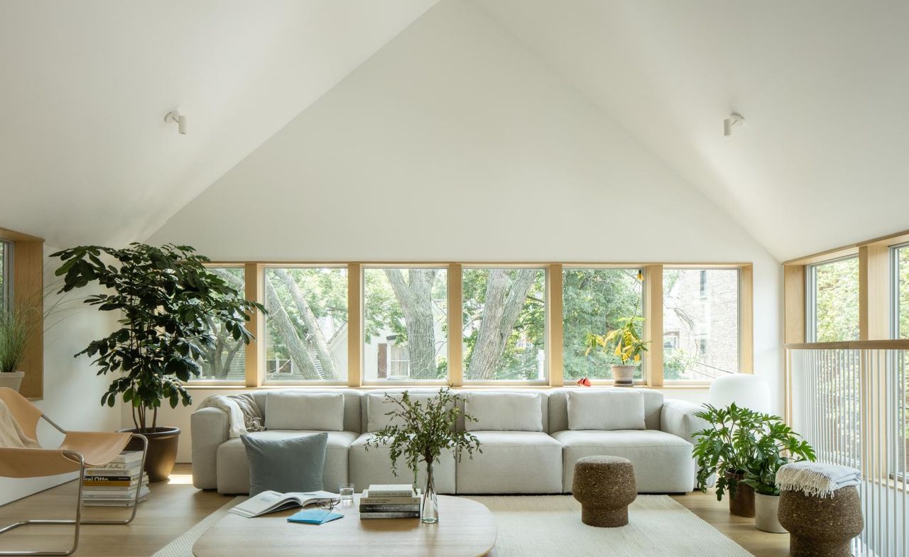 interior of main living space of ardmore house in chicago