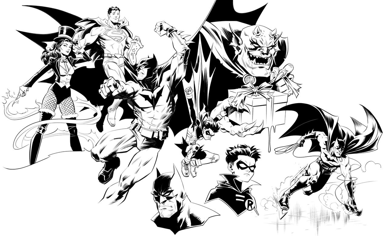 Art from Batman &ndash; Santa Claus: Silent Knight Returns #1.