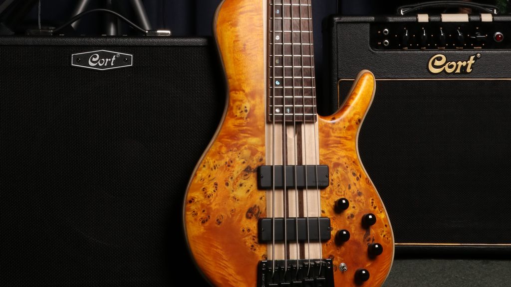 Cort buffs up the Artisan singlecut bass with a nonmultiscale length