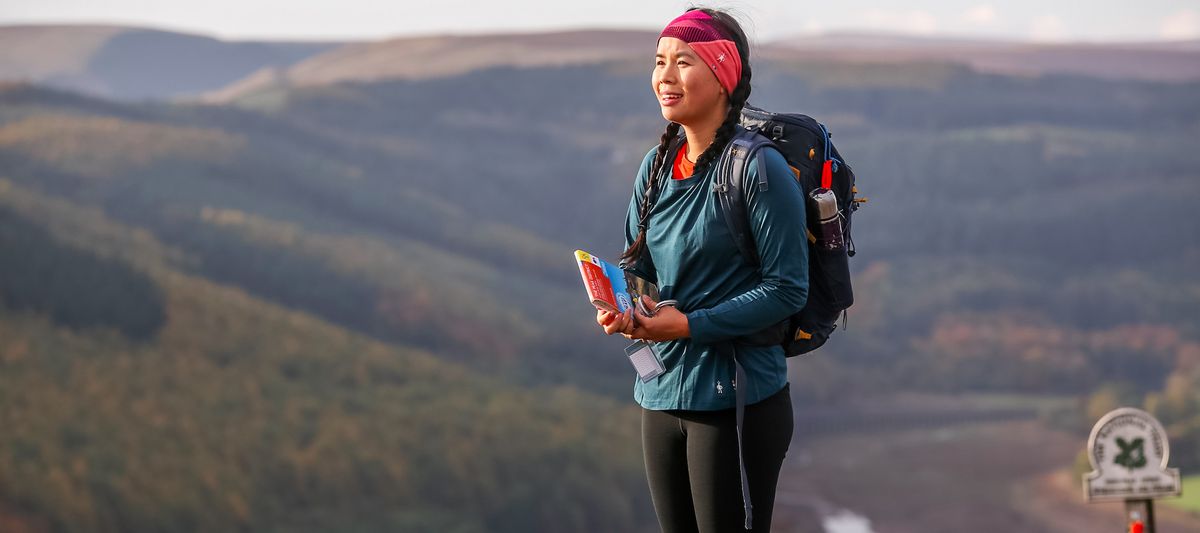 Woman wearing Smartwool Women’s Classic All-Season Merino Base Layer Long Sleeve