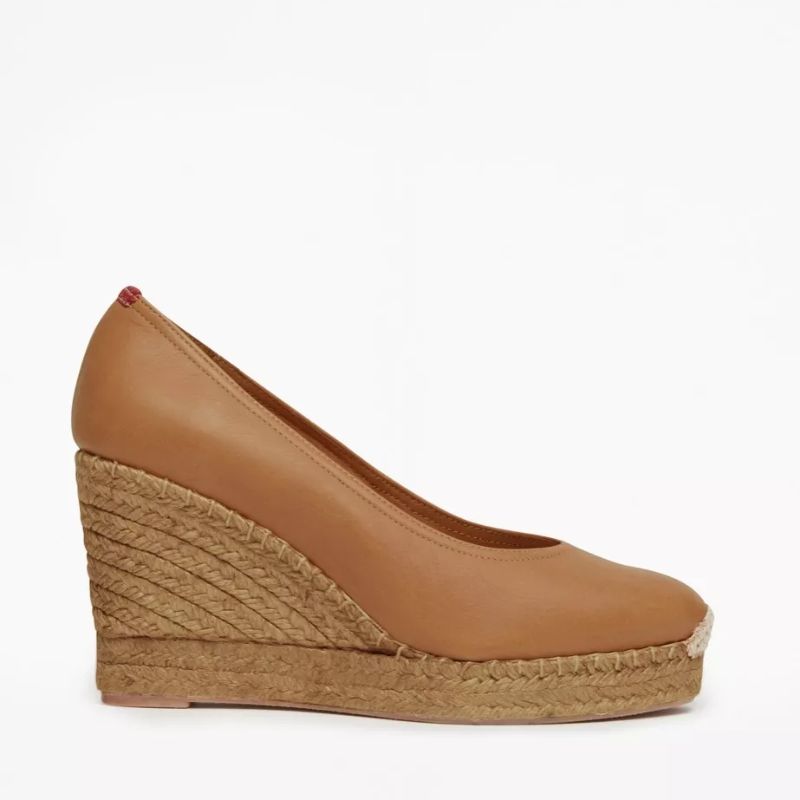 Scoop Leather Espadrille