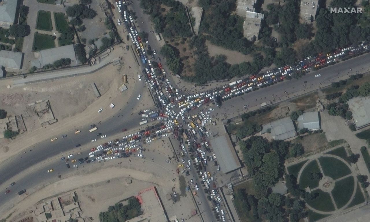 Kabul International airport, shown on Aug. 16, 2021.