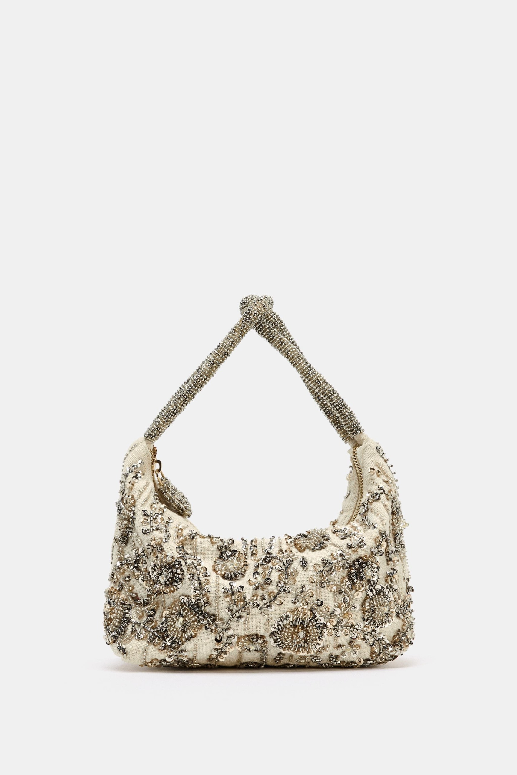 ZARA, Beaded Handbag - Multi-Color - One Size Only