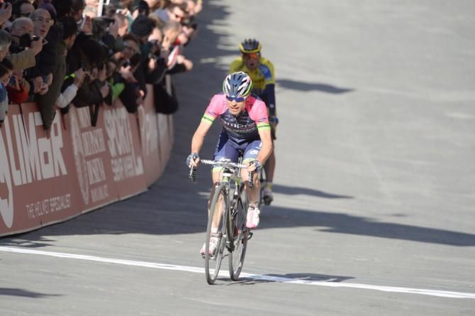 Damiano Cunego (Lampre-Merida) finished fourth at Strade Bianche