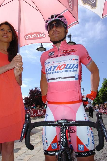 Luca Paolini gets his own special umbrella holder