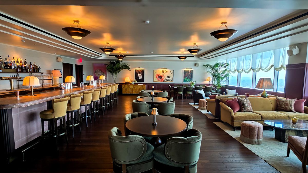 Interior of the Soho House upgrades to The Luckman Lounge with a 1 SOUND audio system.