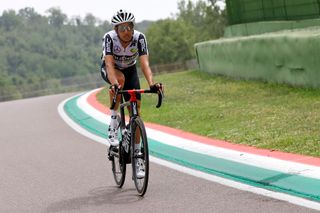 Fabio Aru (Qhubeka-Assos) dropped out of the Italian road championships in Imola