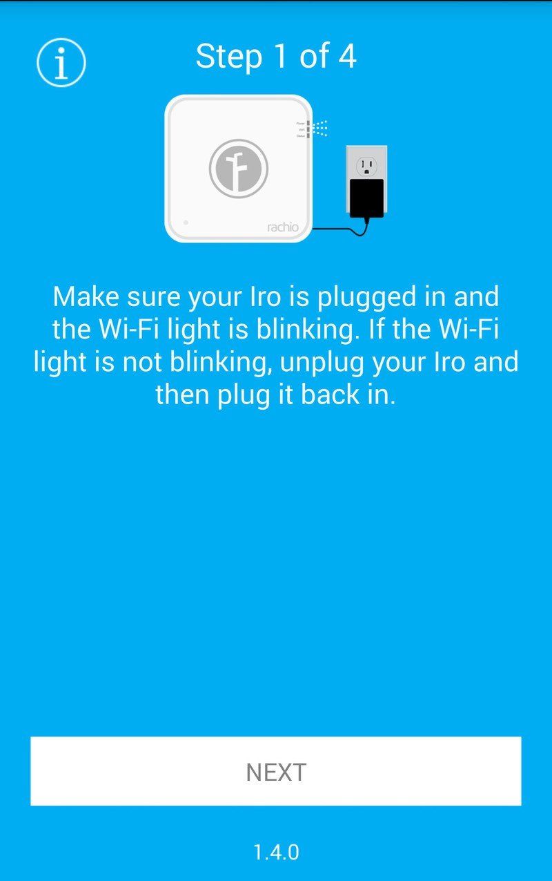 Rachio Iro app