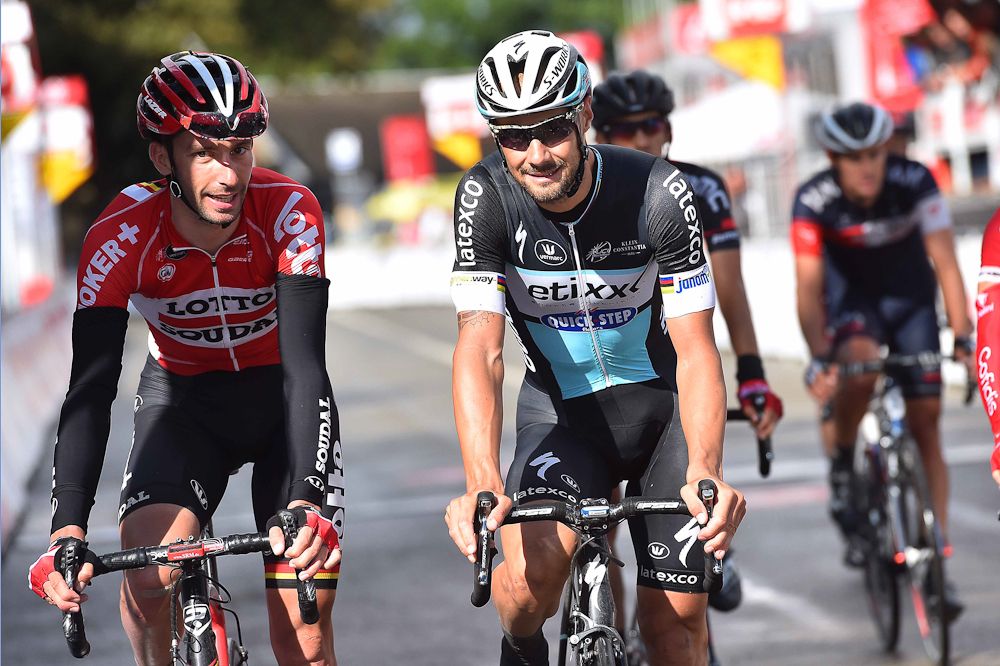 Tom Boonen finishes stage 3 at Tour de Wallonie