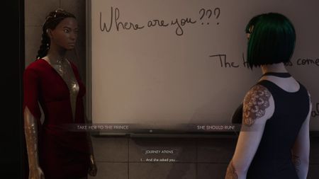 Vampire The Masquerade Swansong take Journey to the Prince or tell her to run choice