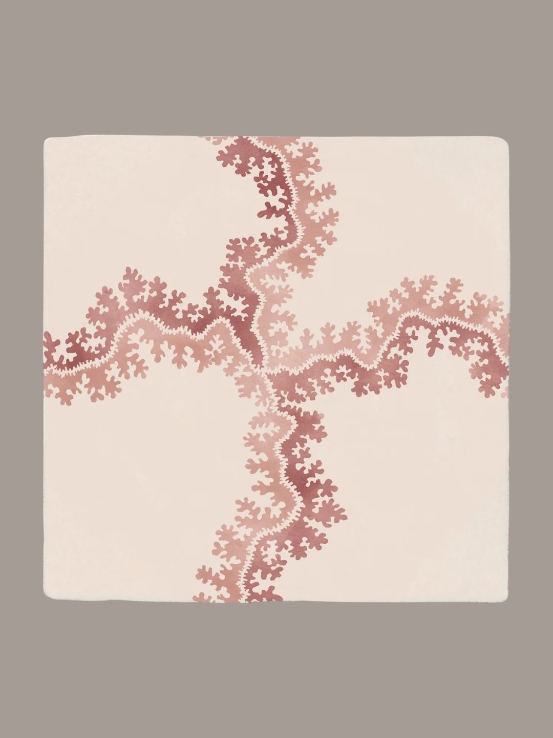 Ca'Pietra x Sanderson, Oxbow Check Madder Pattern