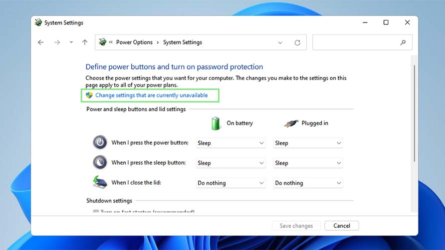 How to turn off Fast Startup on Windows 11