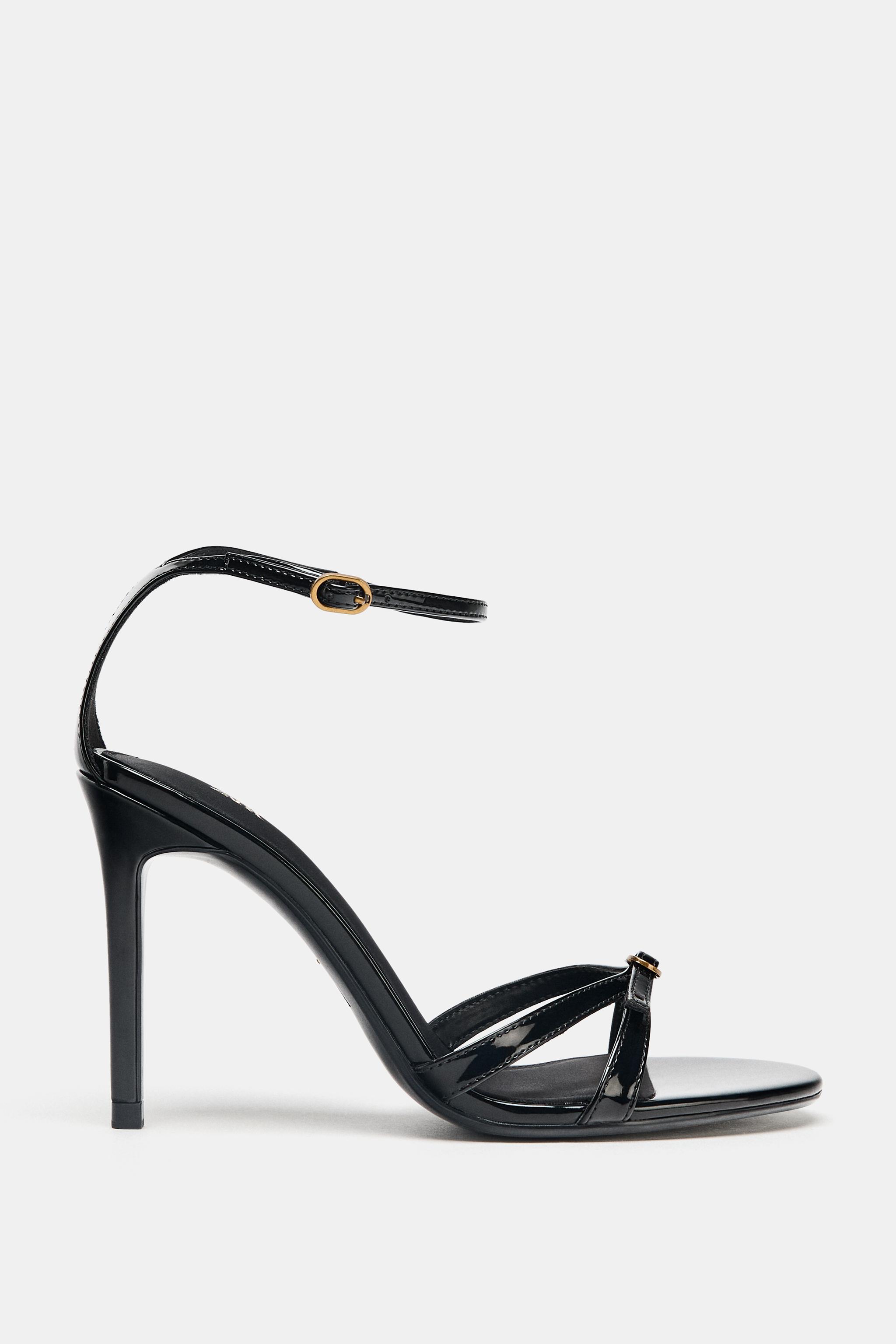 High-Heel Buckle Sandals
