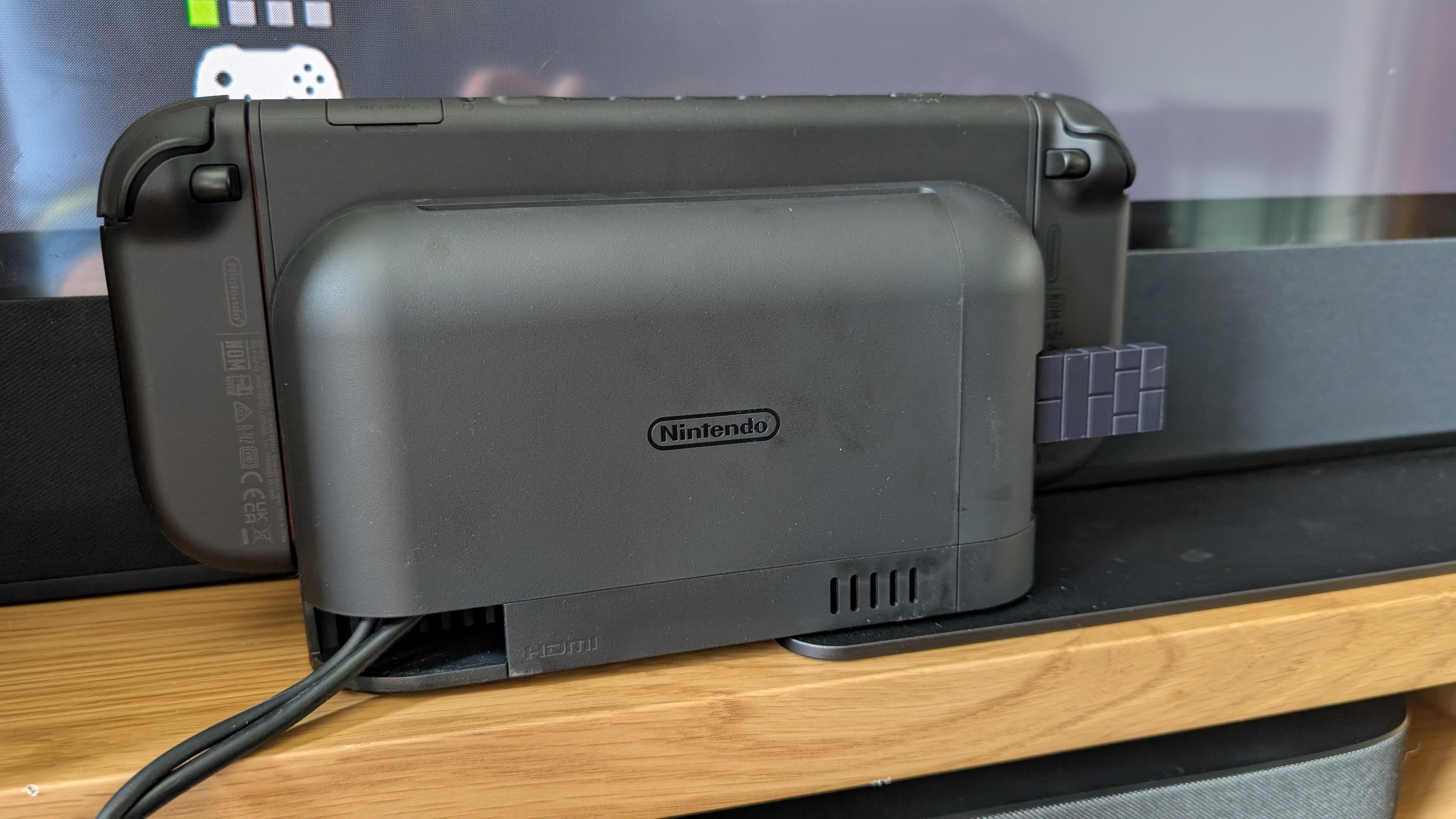 8bitdo wireless adapter plugged into nintendo switch 2