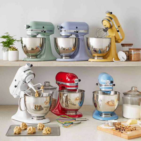 KitchenAid Artisan Stand Mixers in colors at Sur La Table