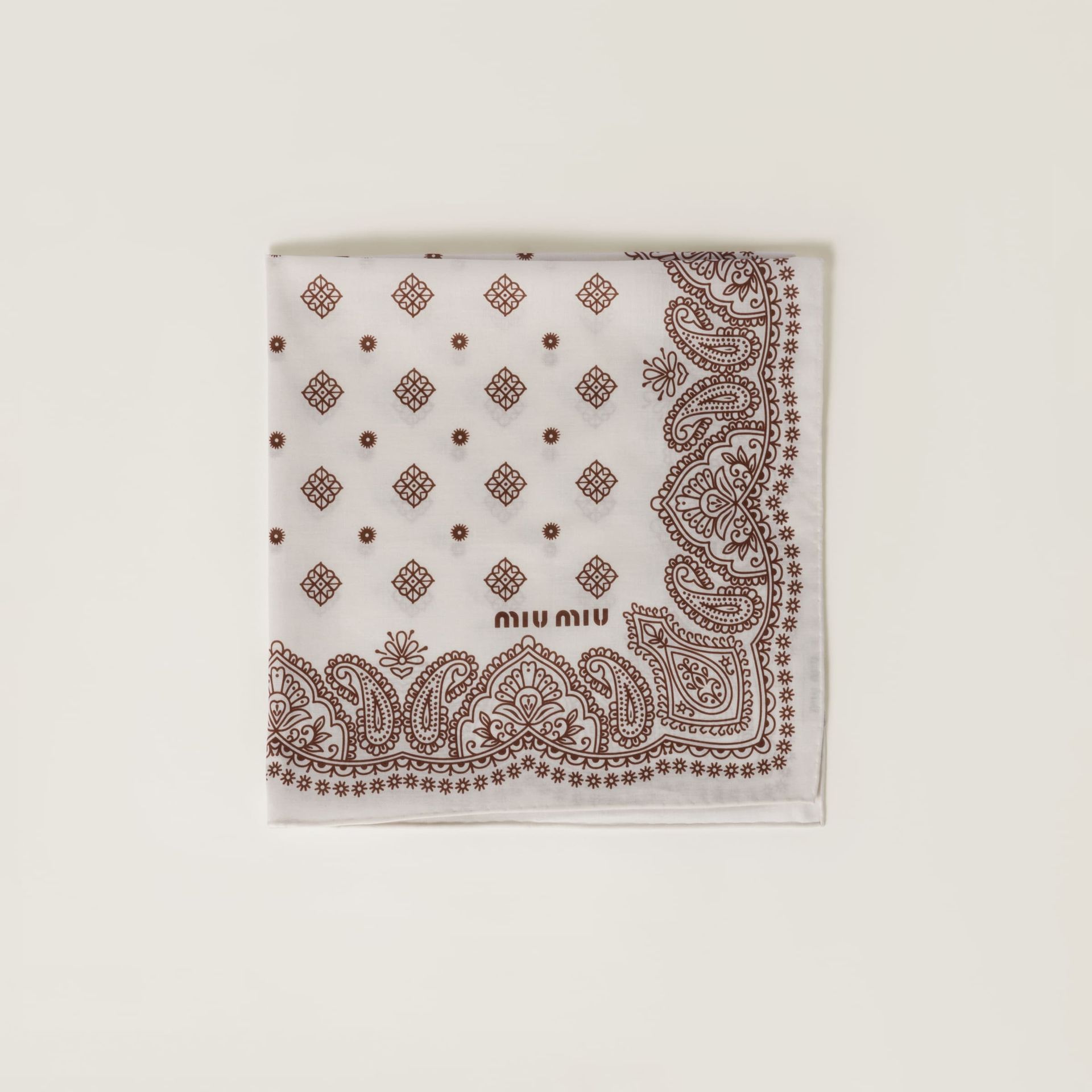Printed Poplin Scarf