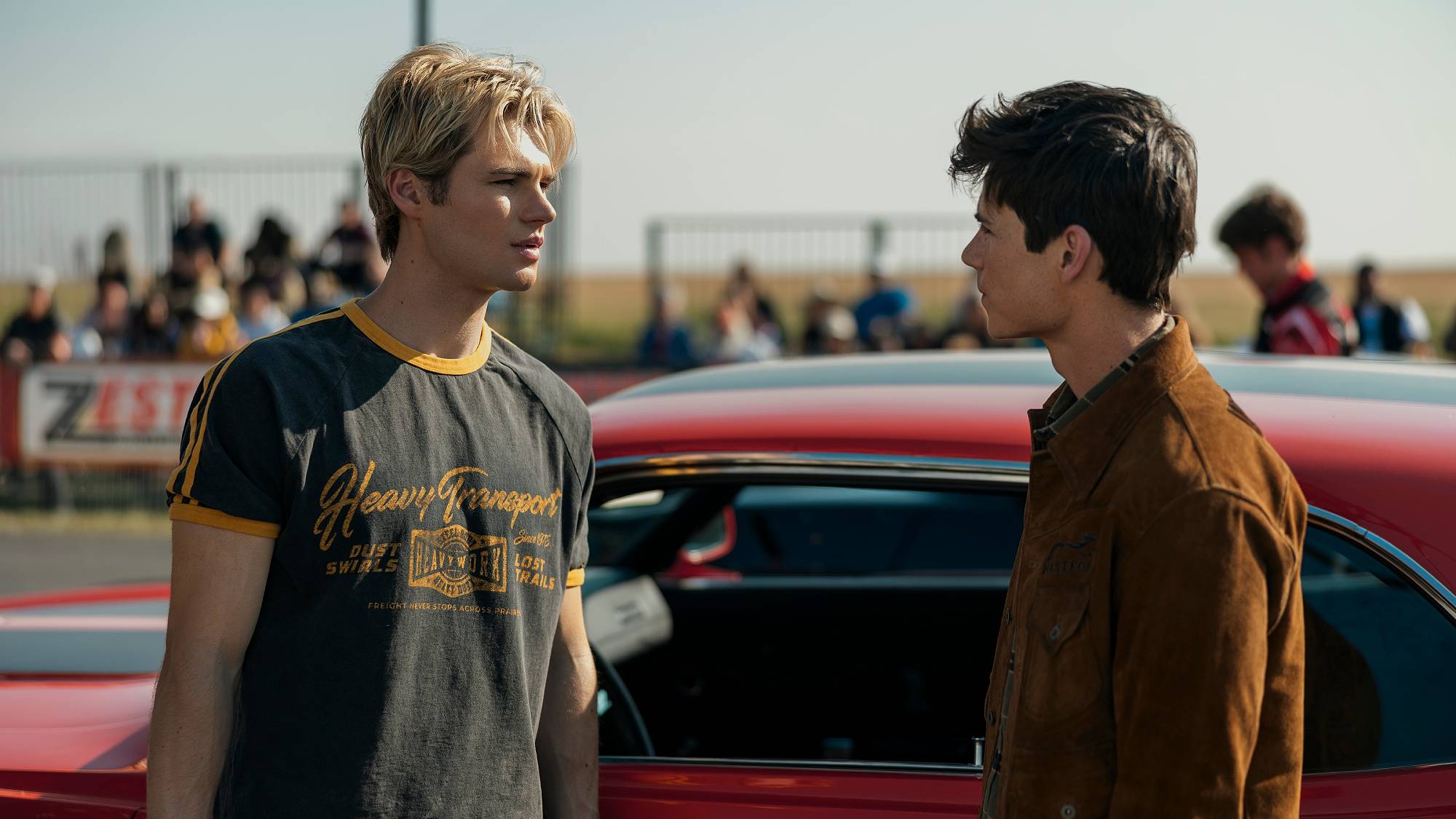 Noah LaLonde as Cole Walter and Ashby Gentry as Alex Walter in "My Life with the Walter Boys" season 3 on Netflix