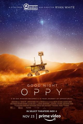 Promotional poster for "Good Night Oppy."