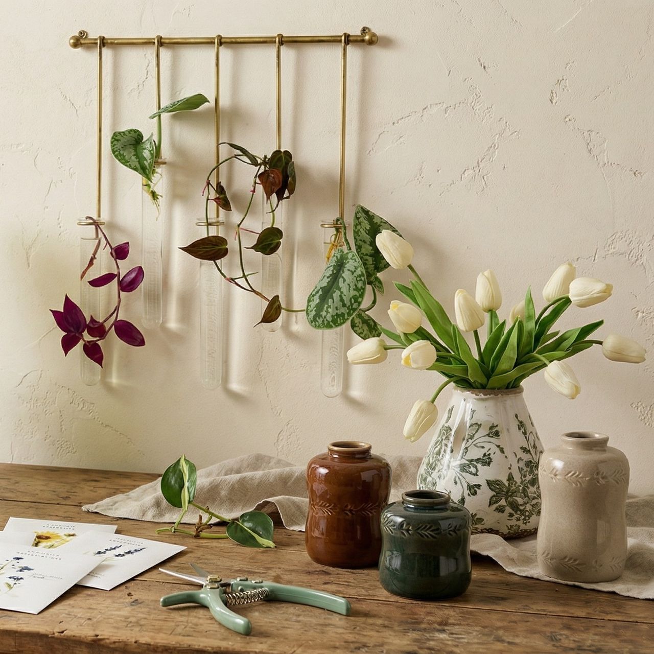An assortment of Magnolia products arranged on a table.
