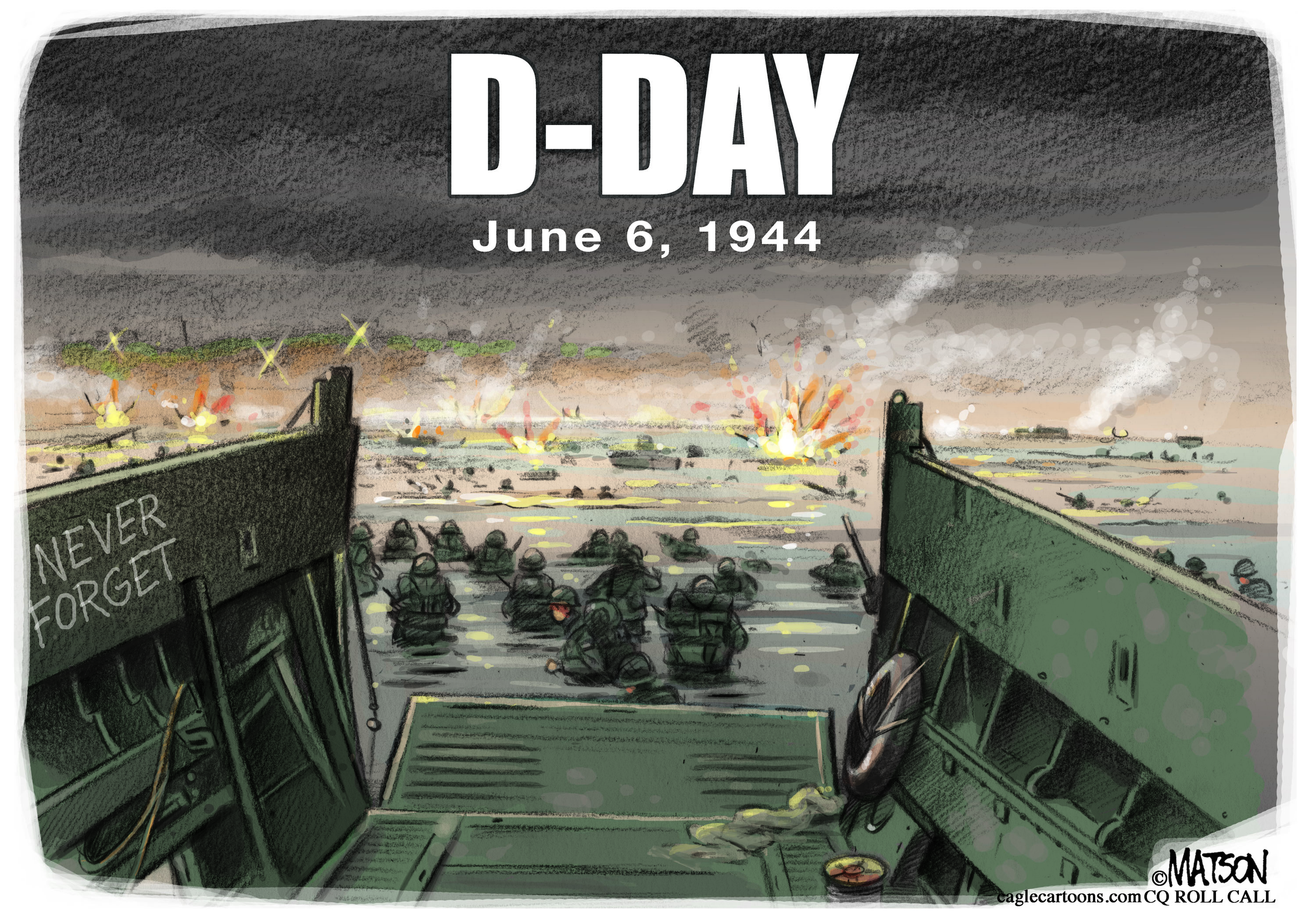 D Day Political Cartoon D Day Political Cartoon
