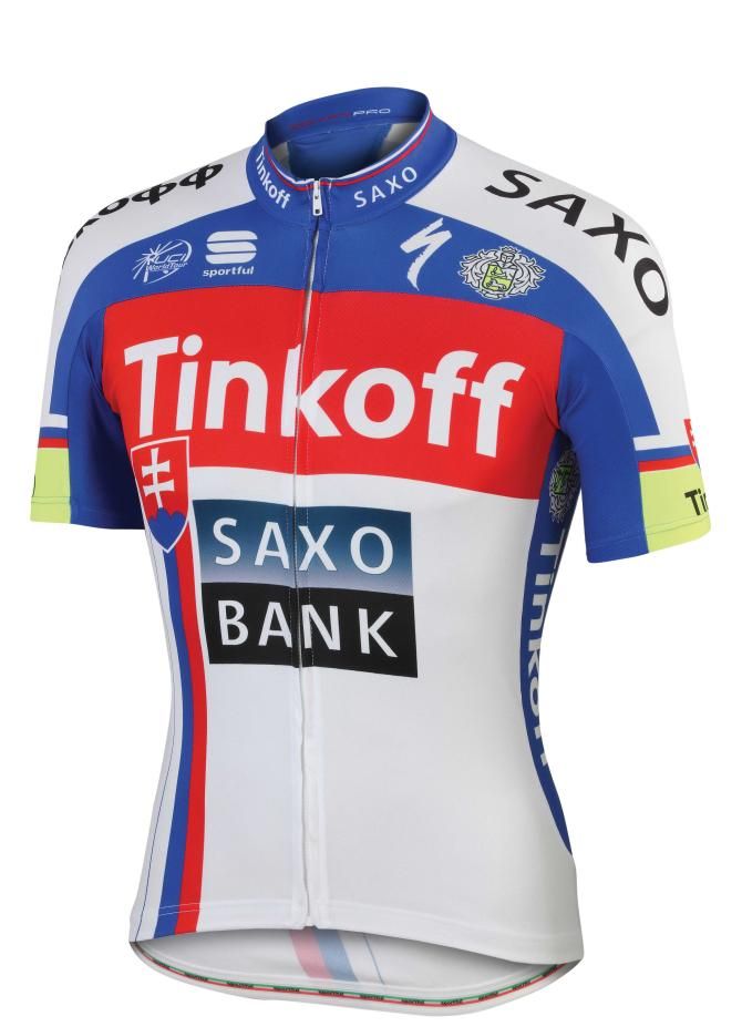 Peter Sagan's 2015 Tinkoff-Saxo Slovakian national champion's jersey