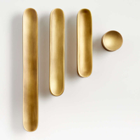 Oval 6" Antique Brass Bar Pull | $18.95 at Crate &amp; Barrel