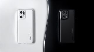 White and black mobile phones by Oppo