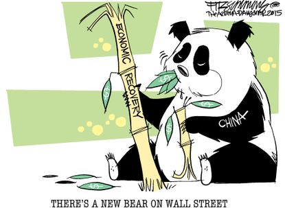 Editorial cartoon World China Stock Market