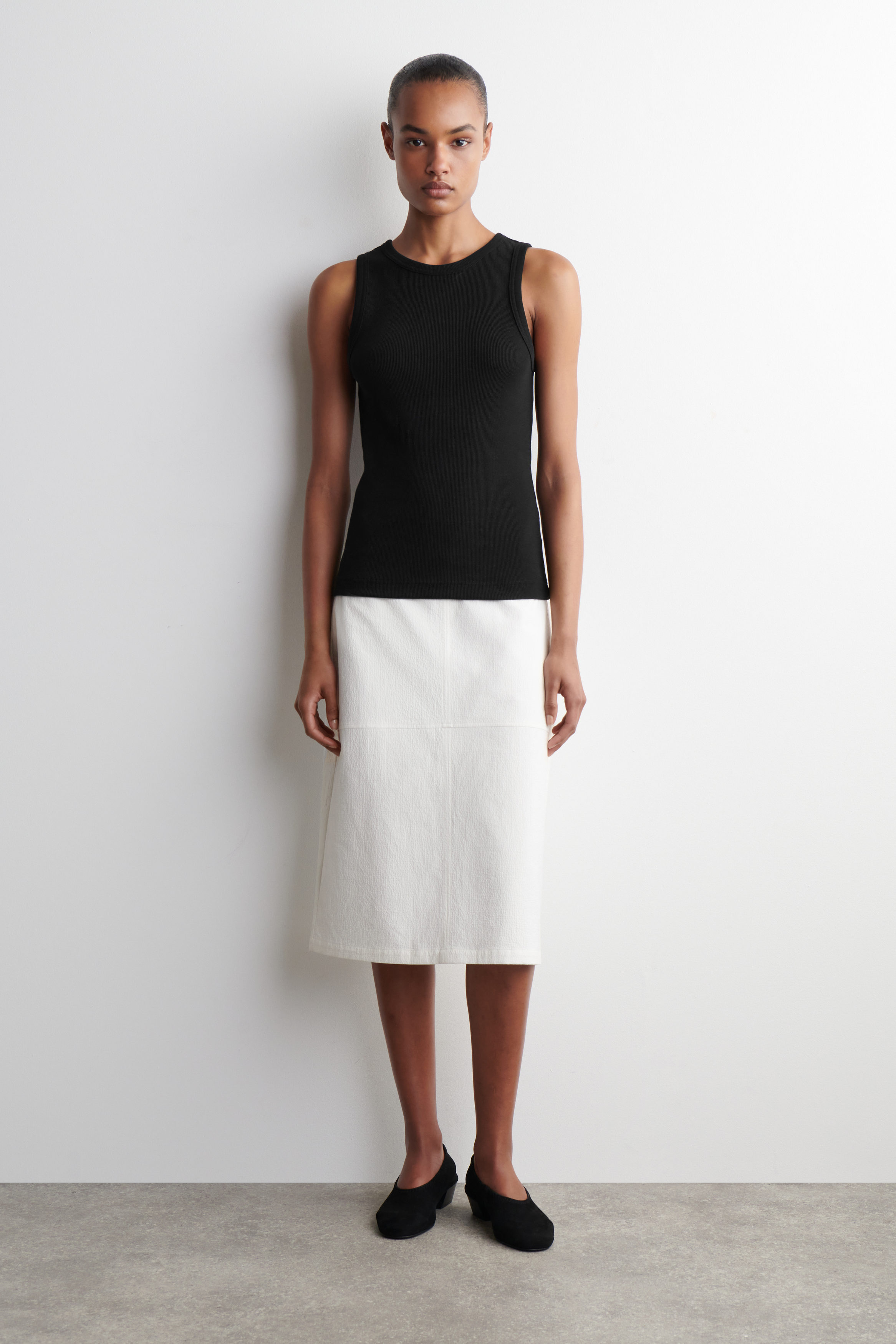 Suede Heeled Ballerinas