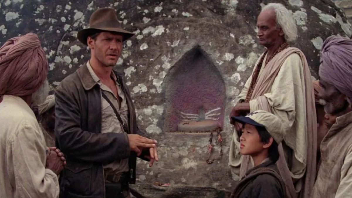 Harrison Ford and Ke Huy Quan in Indiana Jones and the Temple of Doom