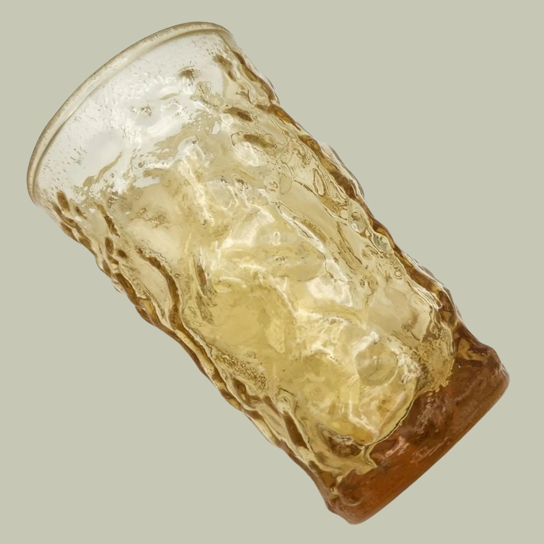 Anchor Hocking Lido Milano Amber Brown Tumbler.